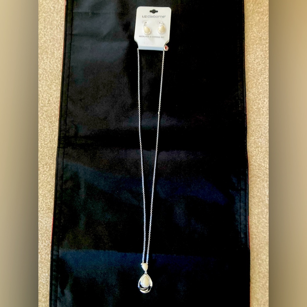 Liz Claiborne Necklace and Earring Set